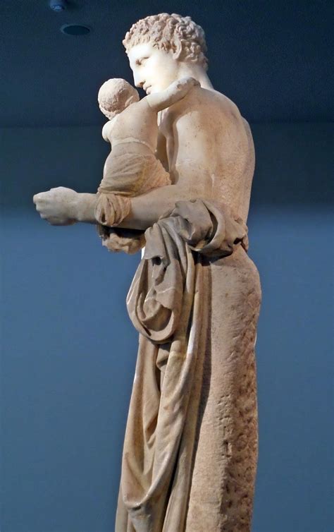 hermes con dioniso scultura del 350-330 a.c di prassitele|About: Hermes and the Infant Dionysus .